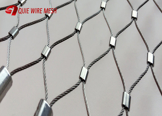 7x7 استنلس استیل طناب مش ساختمانی فلزی Inox کابل مقاوم در برابر آب و هوا